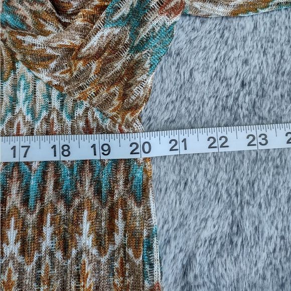 ALFRED Dunner Chevron Stripe Cardigan Medium - Picture 5 of 7